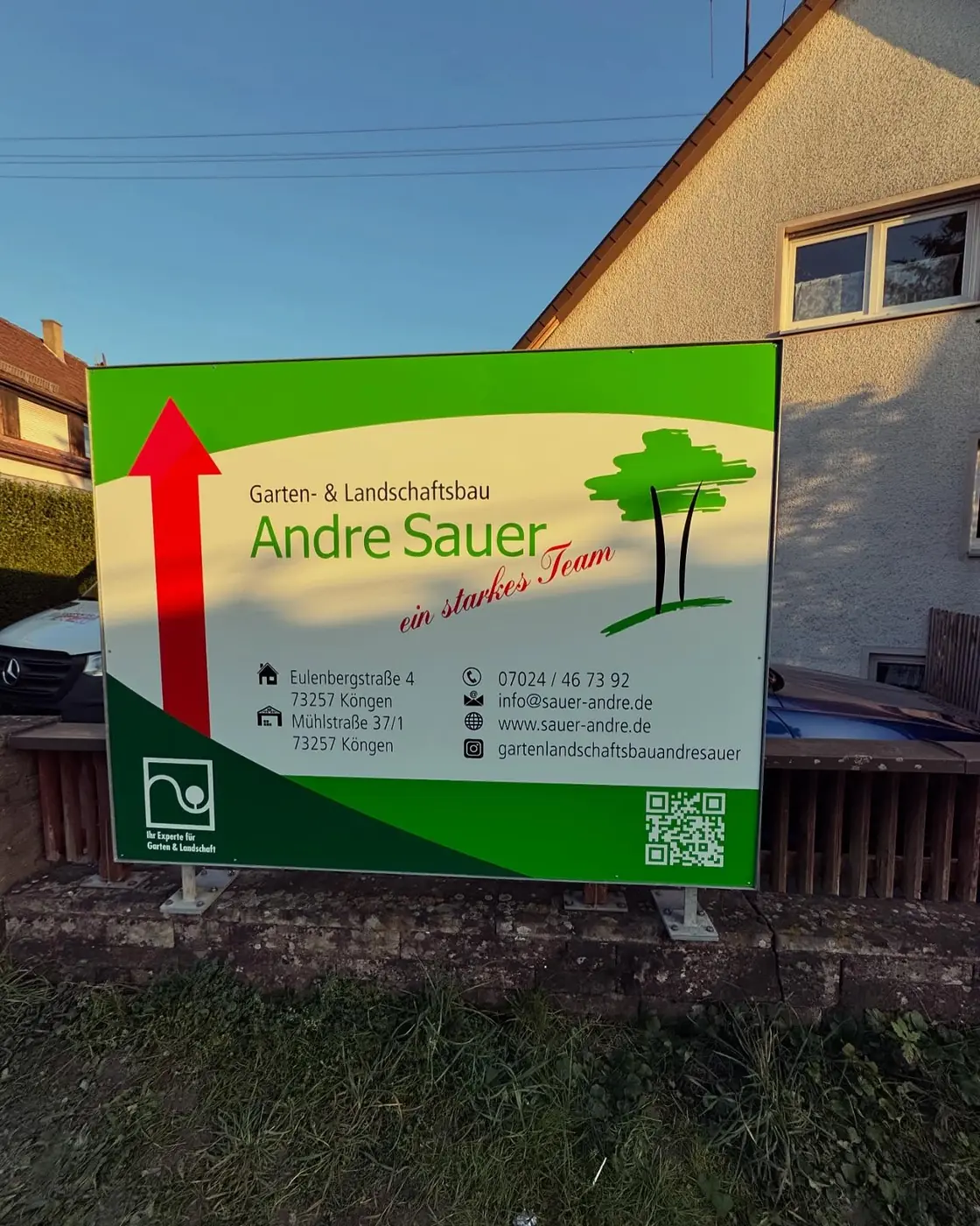 Andre Sauer – Firmenschild