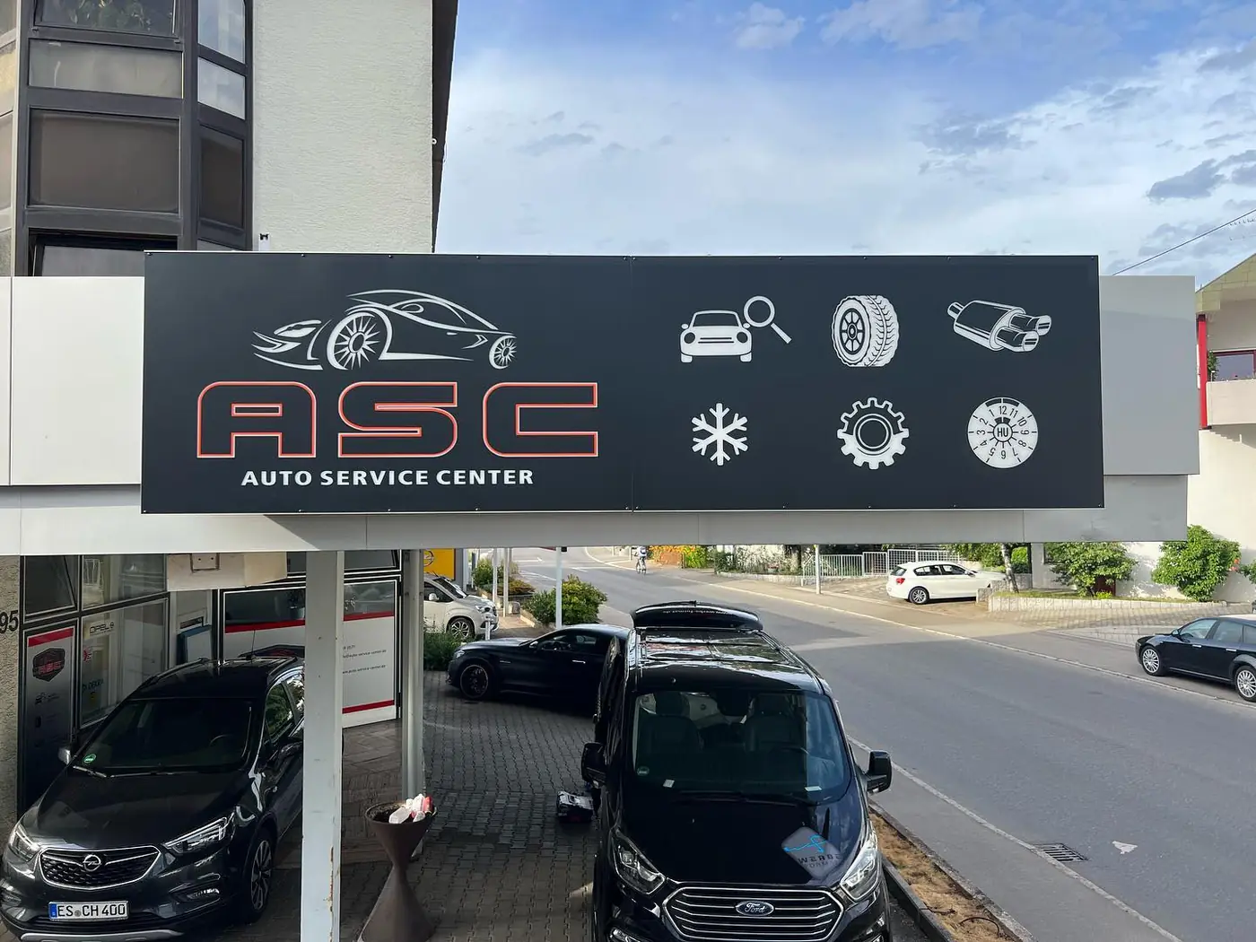 ASC Auto Service Center – Leuchtschild