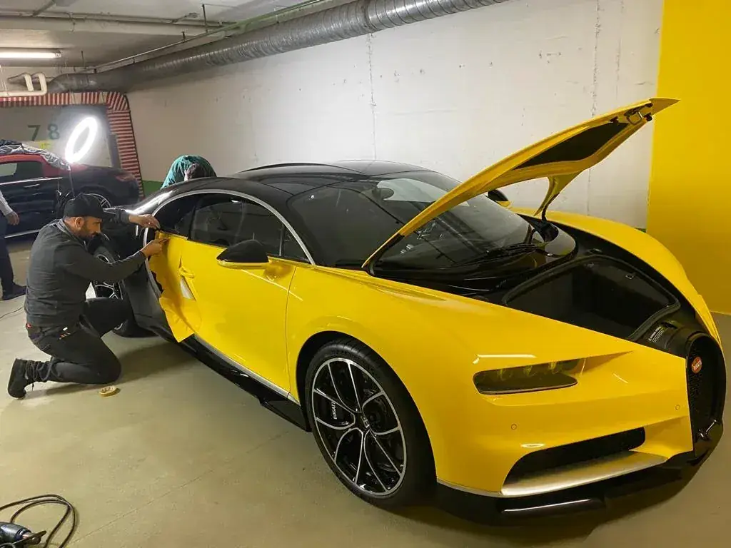 Bugatti Chiron – Vollfolierung Gelb
