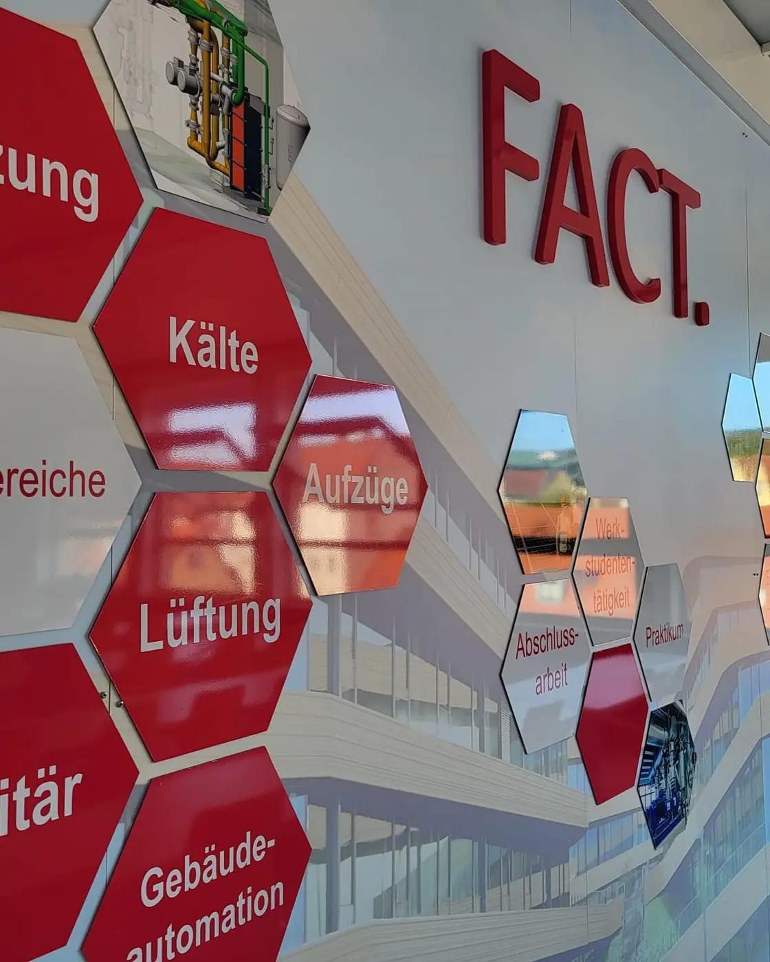 FACT – Wandgestaltung Hexagon