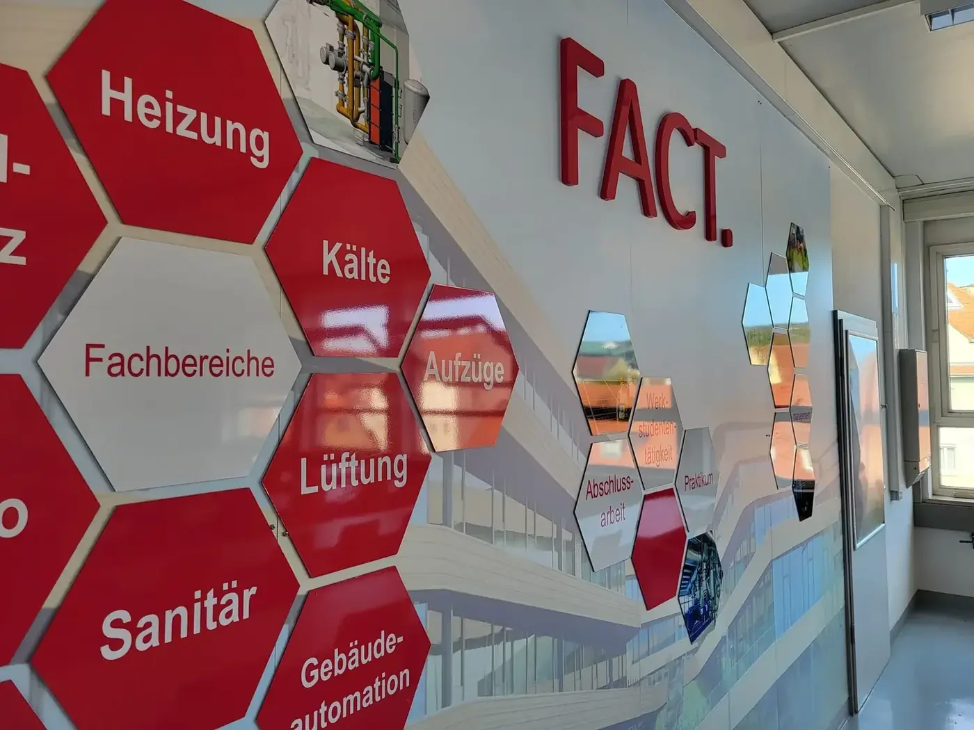 FACT – Wandgestaltung Hexagon